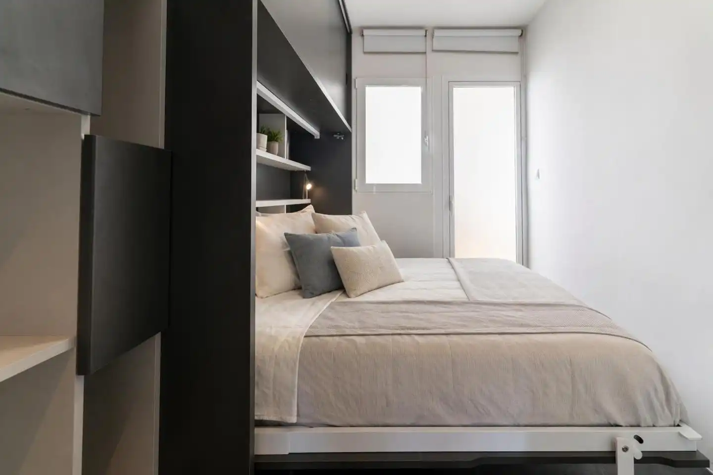 Schlafzimmer von Wohnung zum Verkauf in Santa Pola mit Klimaanlage und Terrasse