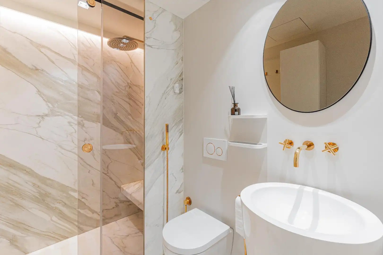 Baño de Apartamento en venta en Calvià con Aire acondicionado, Jardín privado y Terraza