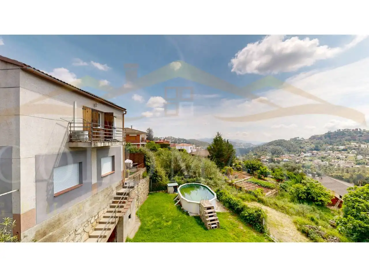 Exterior view of Houses for sale in Corbera de Llobregat  with Private garden, Terrace and Swimming Pool