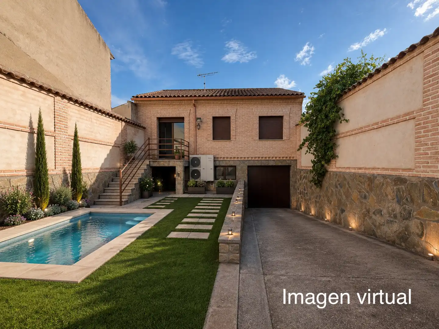 Exterior view of Houses for sale in Polán  with Air Conditioner, Heating and Private garden