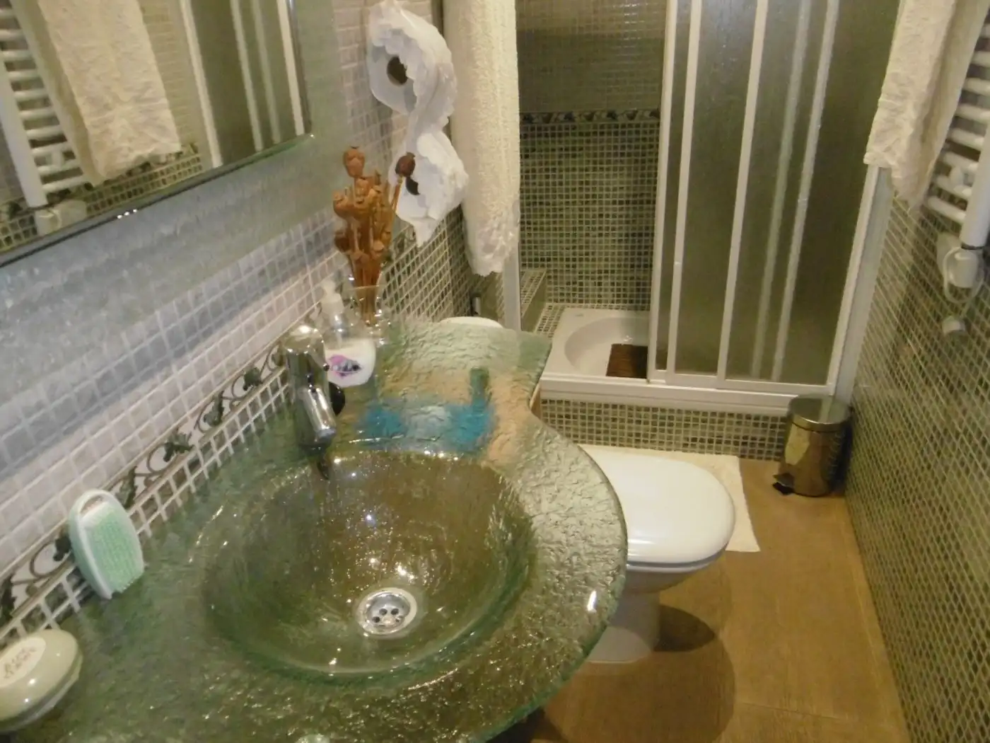 Baño de Finca rústica en venta en Alfara de Carles con Calefacción, Jardín privado y Terraza