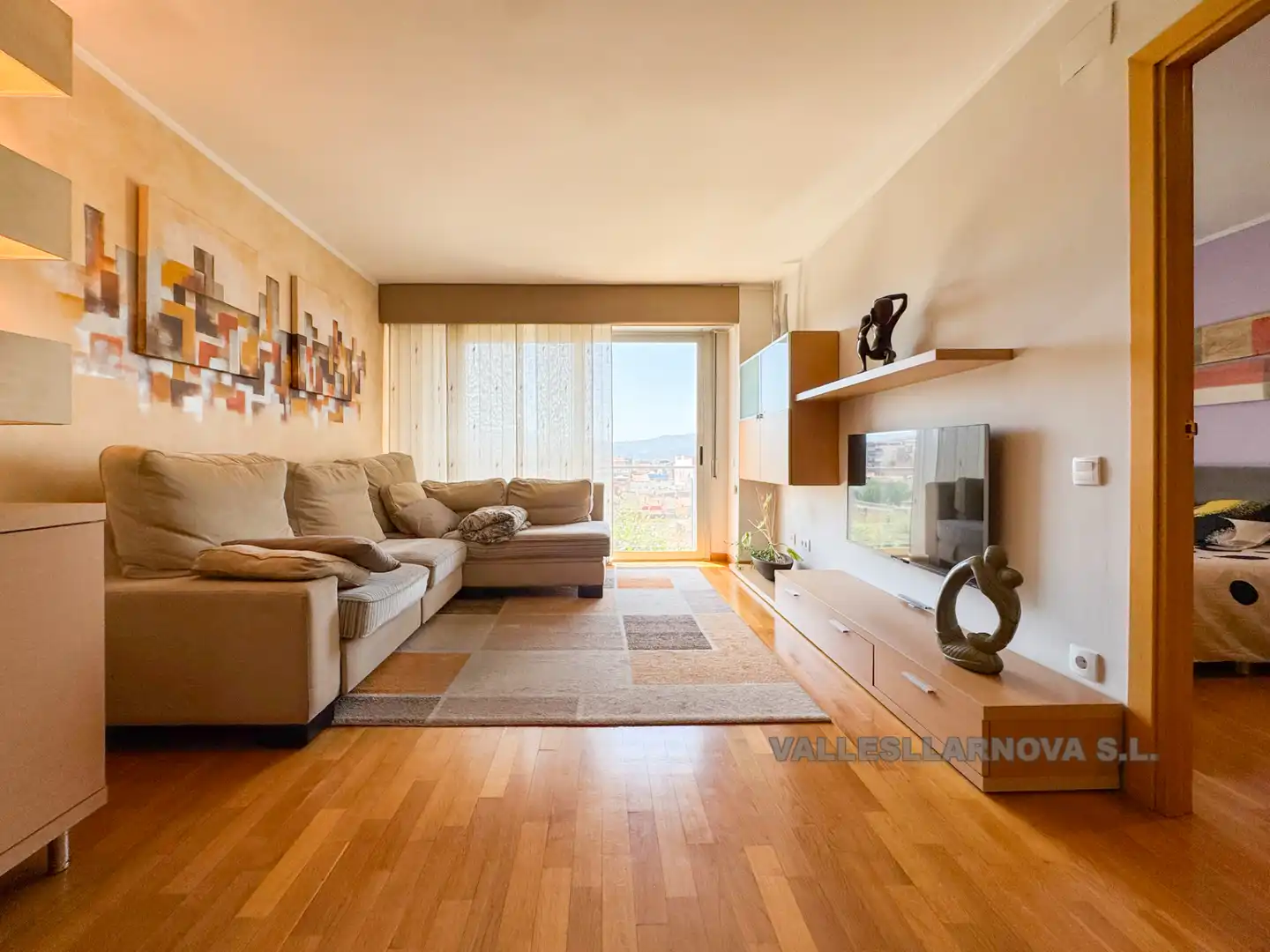 Sala d'estar de Pis en venda en Mollet del Vallès amb Aire condicionat, Calefacció i Parquet