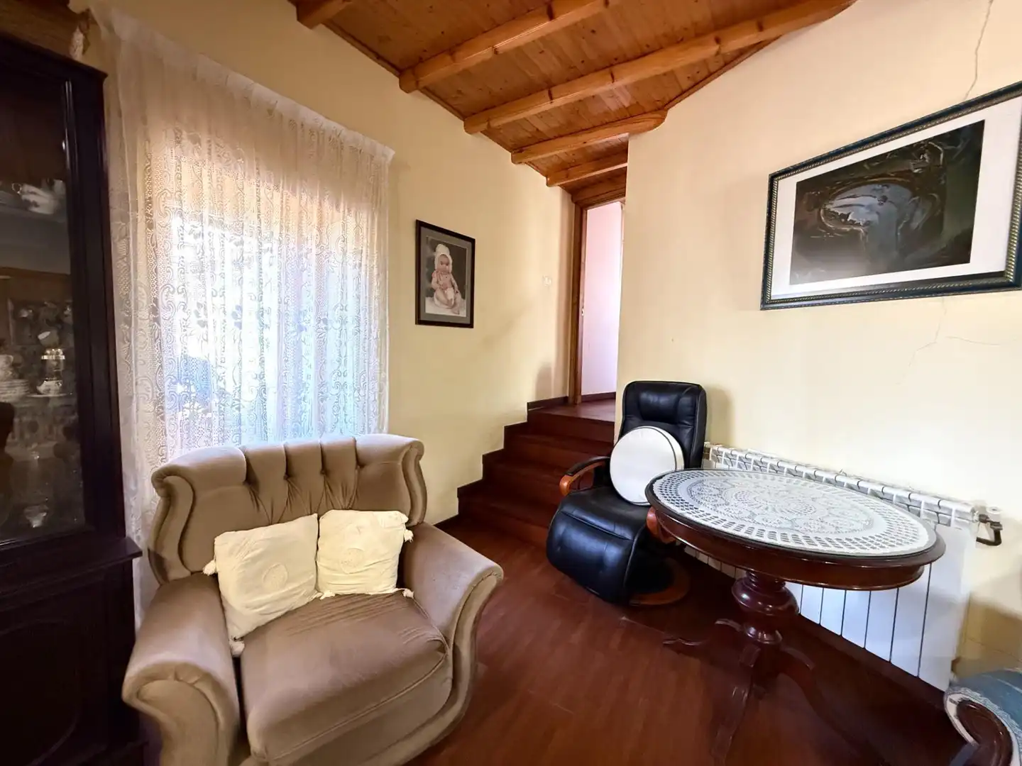Sala d'estar de Casa o xalet en venda en Pantón amb Calefacció, Parquet i Traster