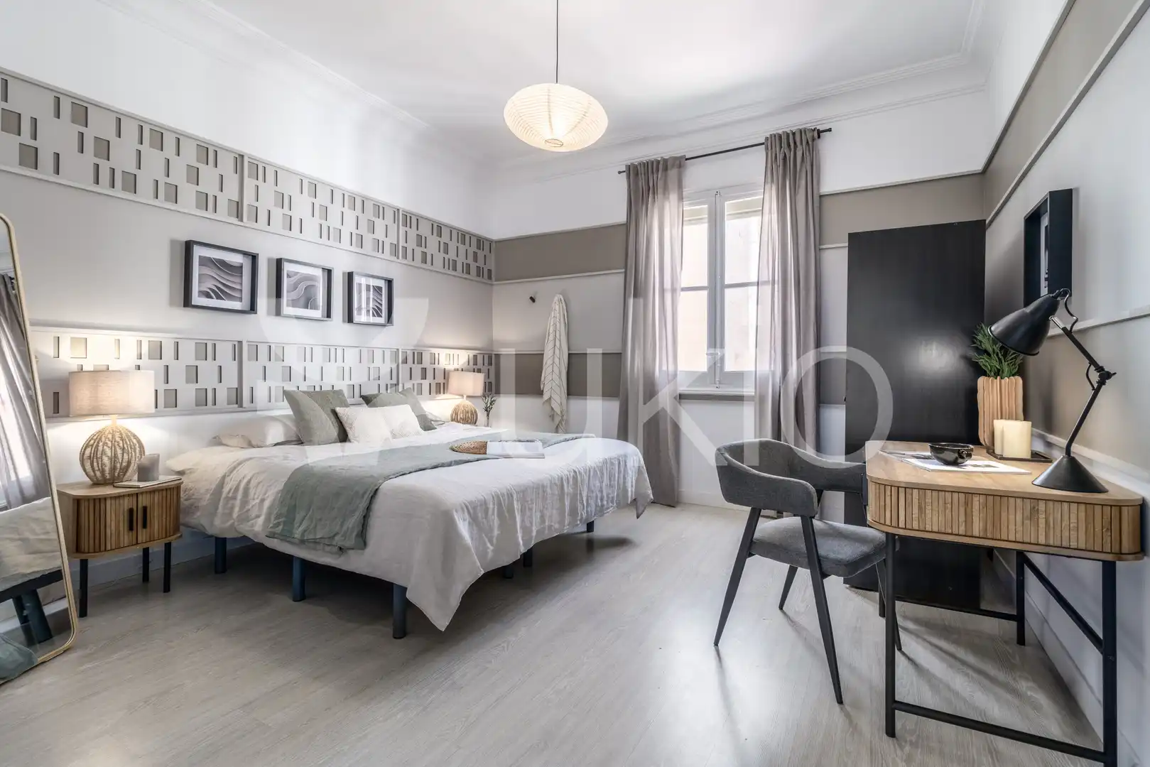 Dormitori de Apartament de lloguer en Madrid amb Aire condicionat, Calefacció i Terrassa