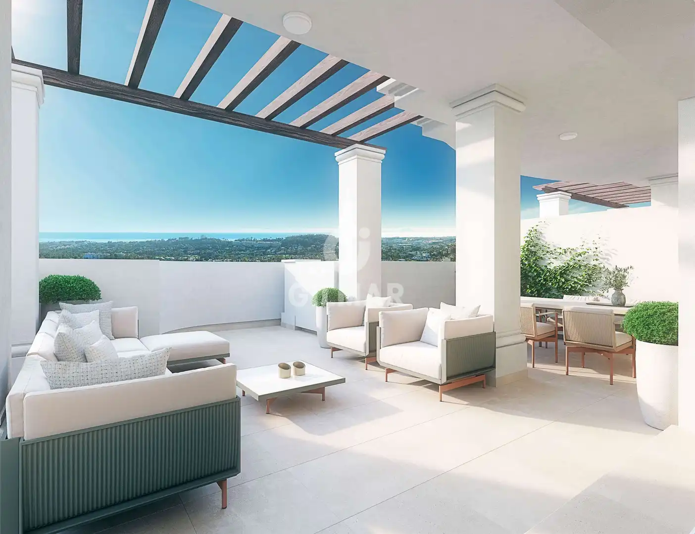 Terraza de Dúplex en venta en Marbella con Calefacción, Trastero y Piscina