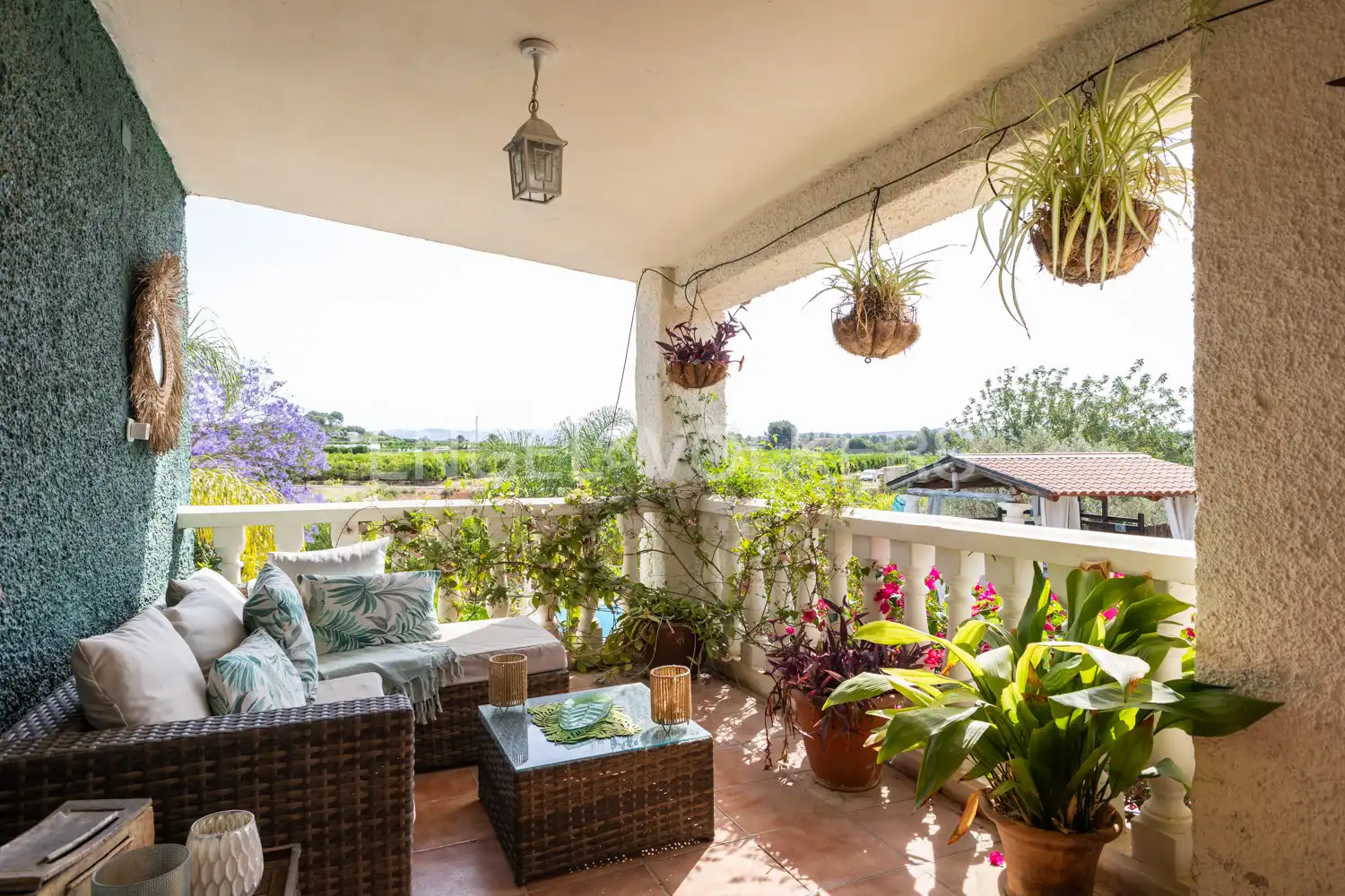Terraza de Casa o chalet en venta en Pedralba con Aire acondicionado, Calefacción y Jardín privado