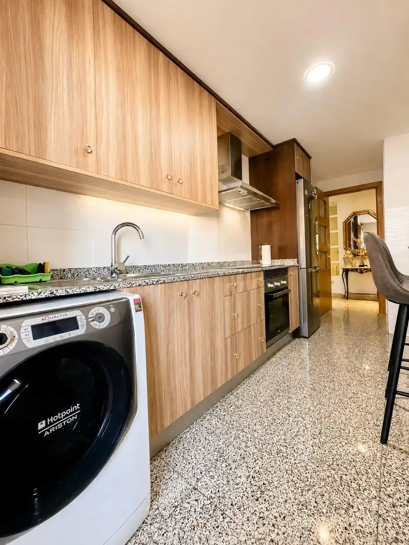 Küche von Wohnung zum Verkauf in  Palma de Mallorca mit Klimaanlage, Heizung und Terrasse