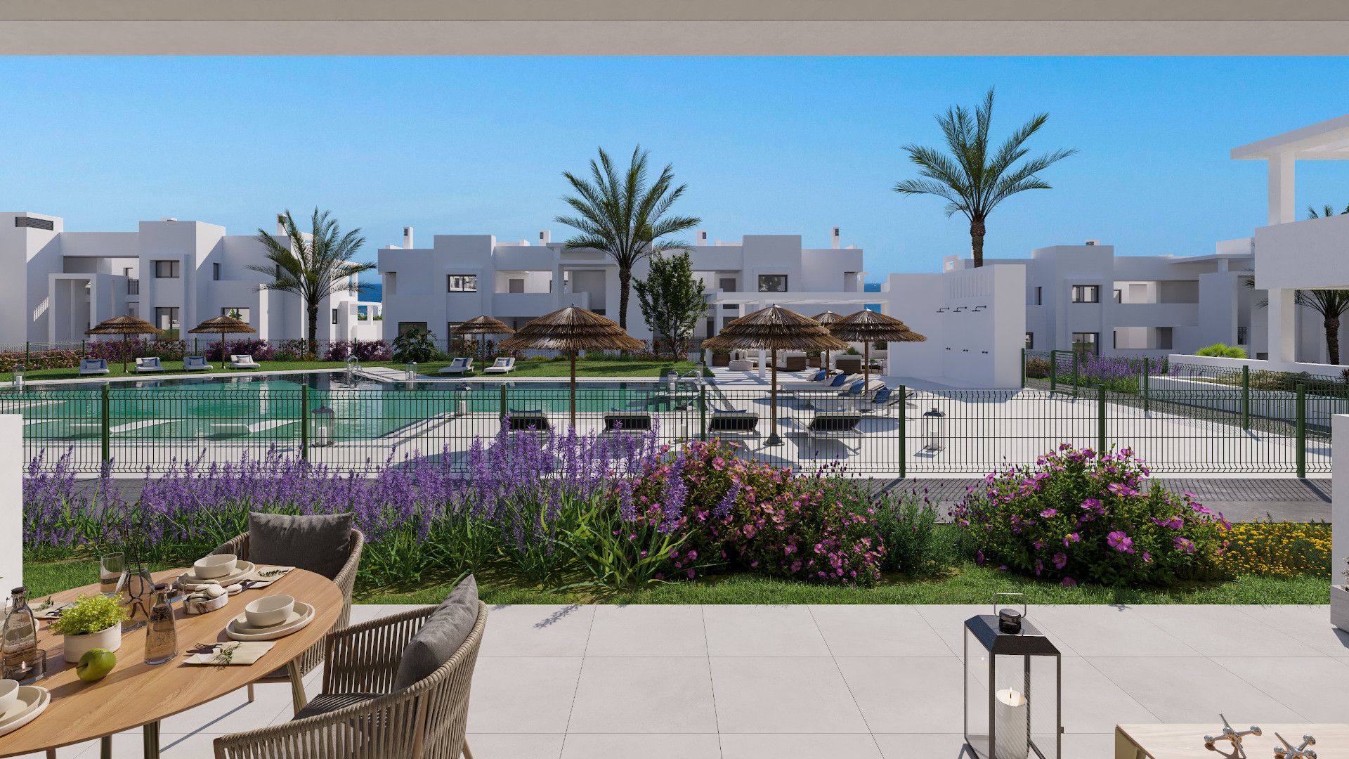 Terrace of Apartment for sale in Estepona  with Terrace, Storage room and Swimming Pool