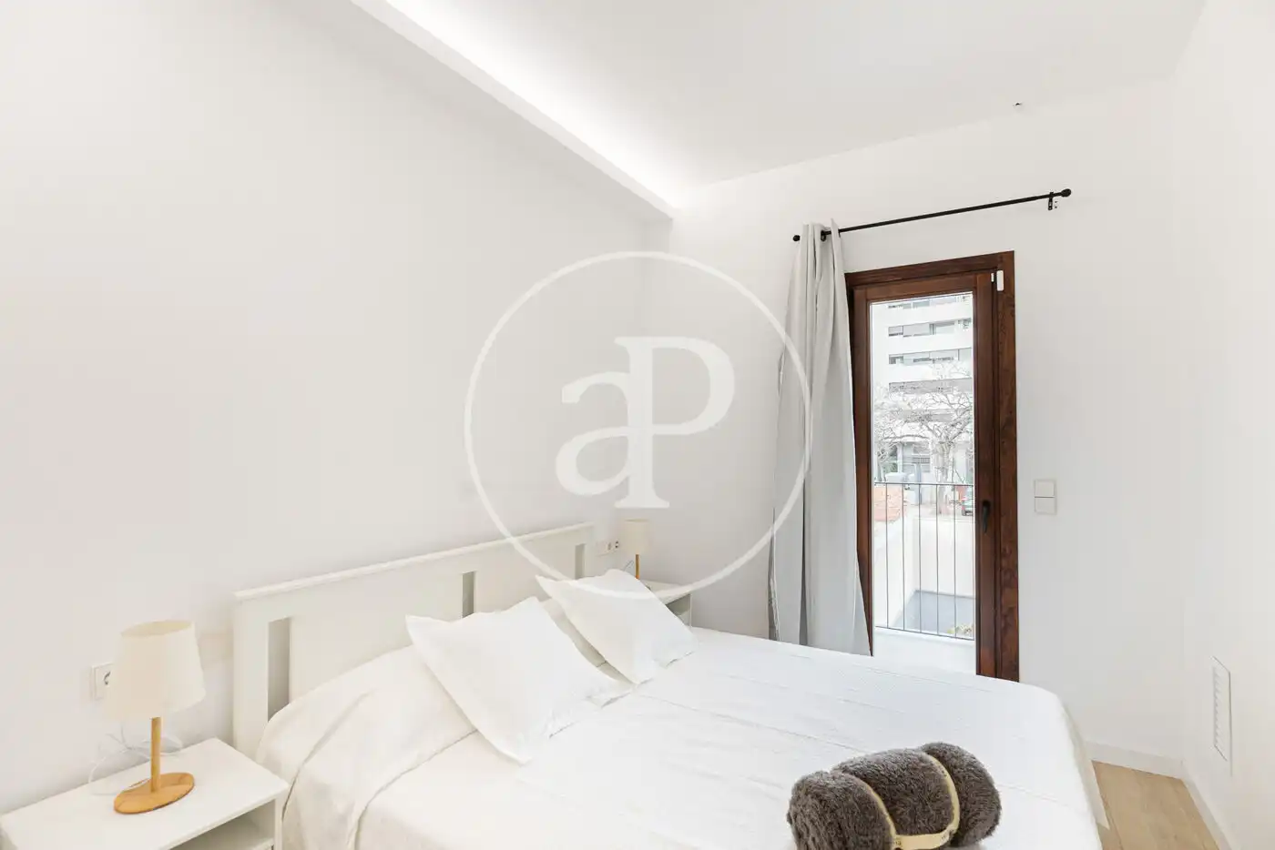 Schlafzimmer von Wohnung zur Miete in Barcelona mit Klimaanlage, Heizung und Möbliert