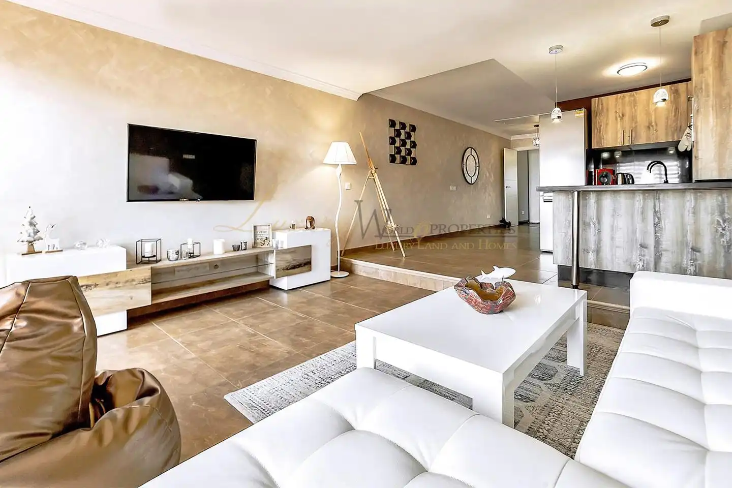 Sala de estar de Dúplex en venta en Adeje con Terraza y Piscina comunitaria