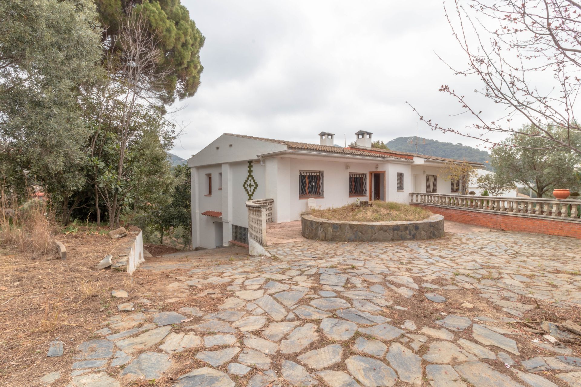 Vista exterior de Casa adosada en venda en Sant Cebrià de Vallalta amb Jardí privat, Terrassa i Balcó