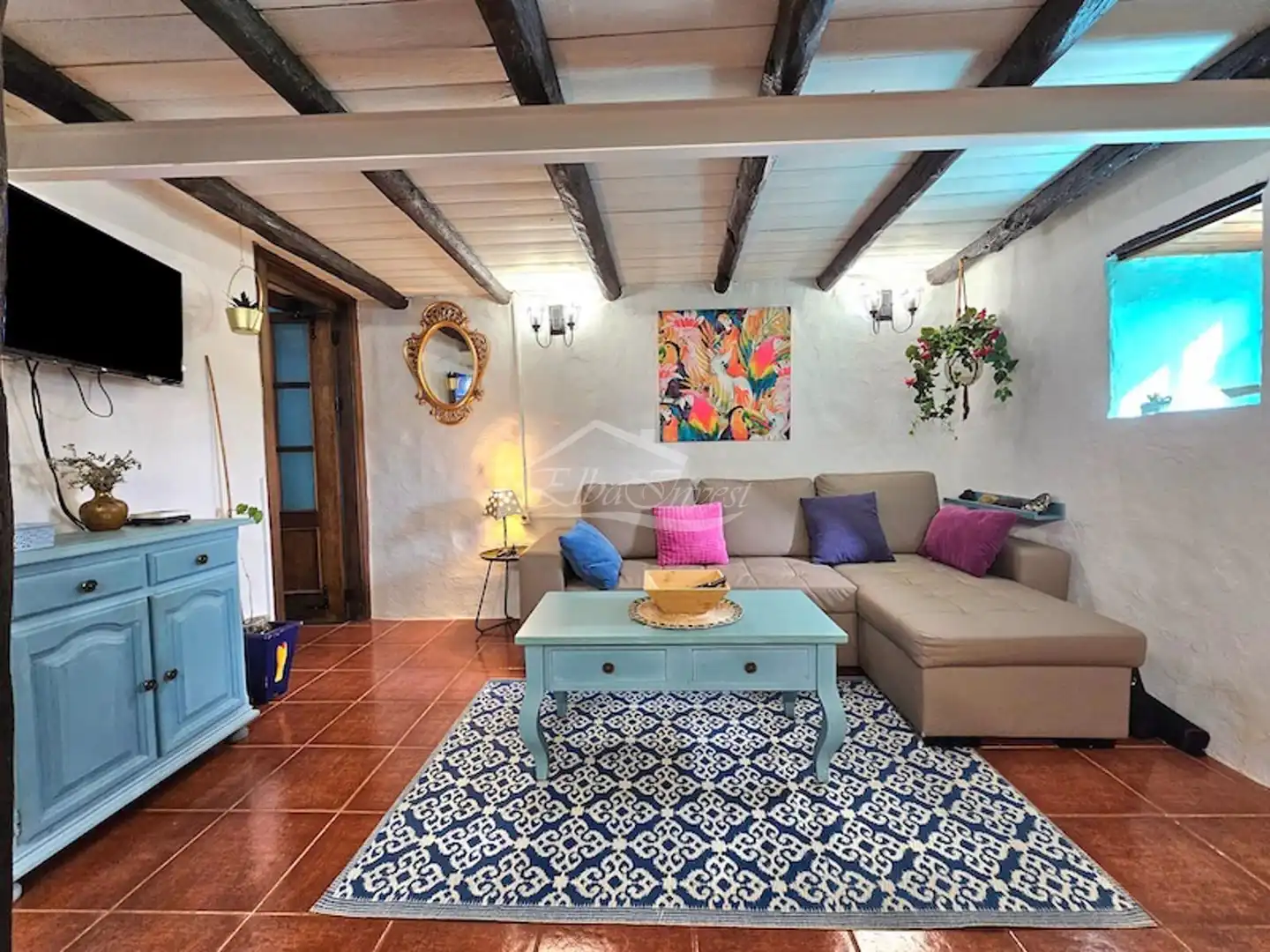 Sala d'estar de Casa o xalet en venda en Granadilla de Abona amb Aire condicionat, Moblat i Rentadora
