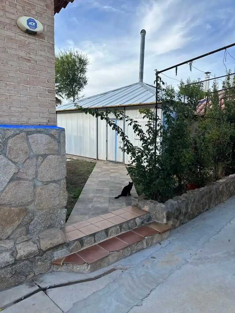 Vista exterior de Finca rústica en venta en Tomelloso con Aire acondicionado, Jardín privado y Terraza