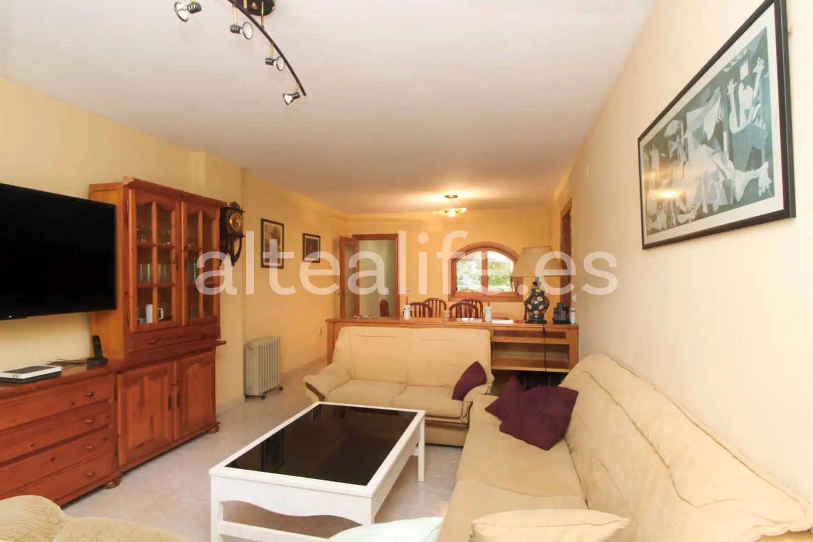 Wohnzimmer von Wohnungen zum Verkauf in Altea mit Klimaanlage und Balkon