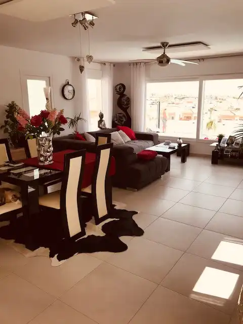 Sala d'estar de Casa o xalet en venda en Rojales amb Aire condicionat, Jardí privat i Terrassa