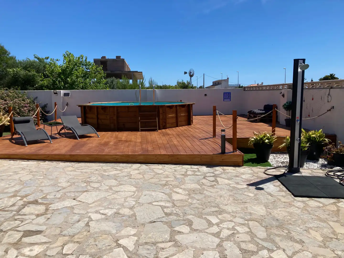 Piscina de Casa o xalet de lloguer en Peñíscola / Peníscola amb Aire condicionat, Jardí privat i Terrassa