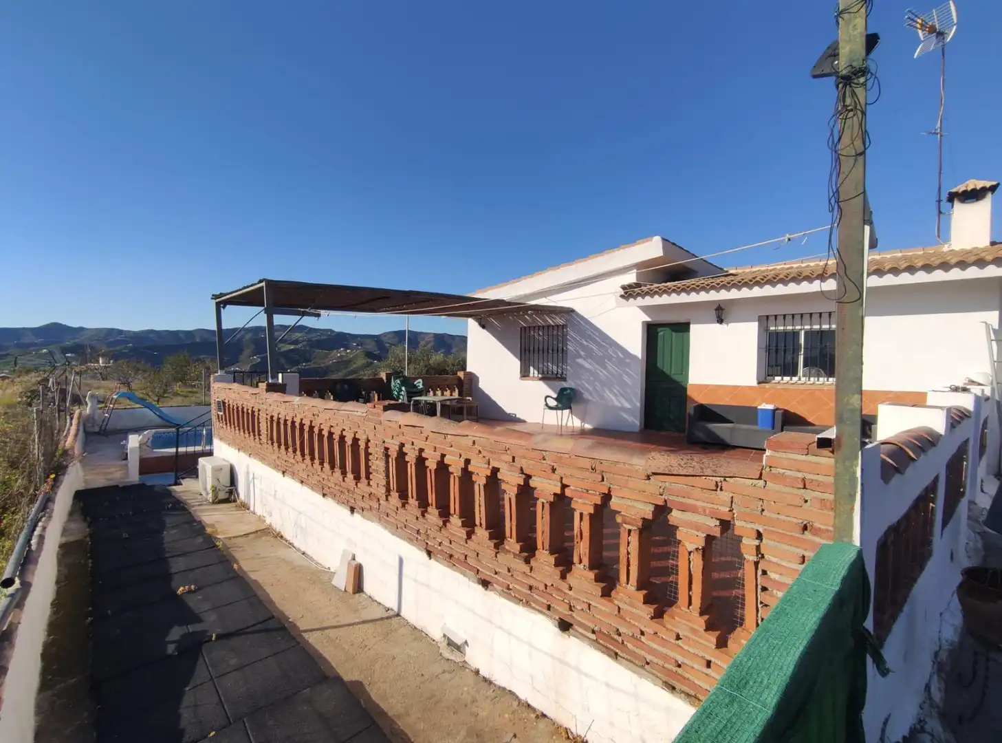 Terraza de Finca rústica en venta en Cútar con Jardín privado, Terraza y Piscina