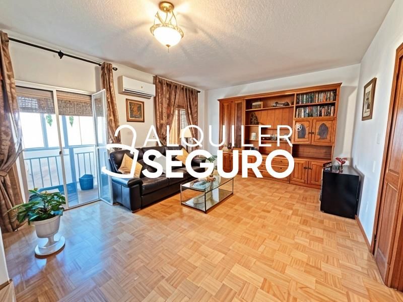 Living room of Flat to rent in  Madrid Capital  with Air Conditioner, Heating and Furnished