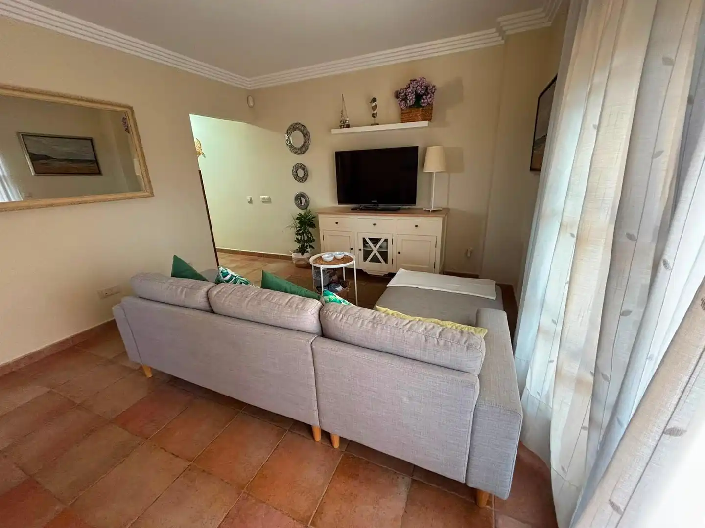 Living room of Flat for sale in Ayamonte  with Private garden, Terrace and Furnished