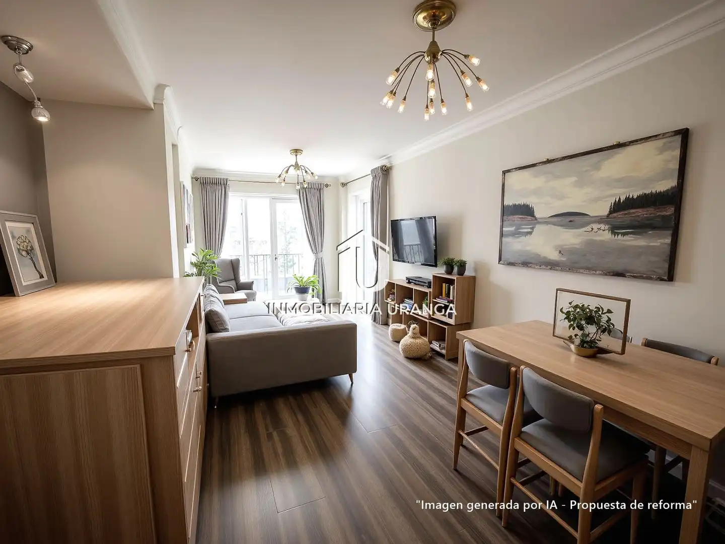 Wohnzimmer von Wohnung zum Verkauf in Castro-Urdiales mit Heizung und Möbliert