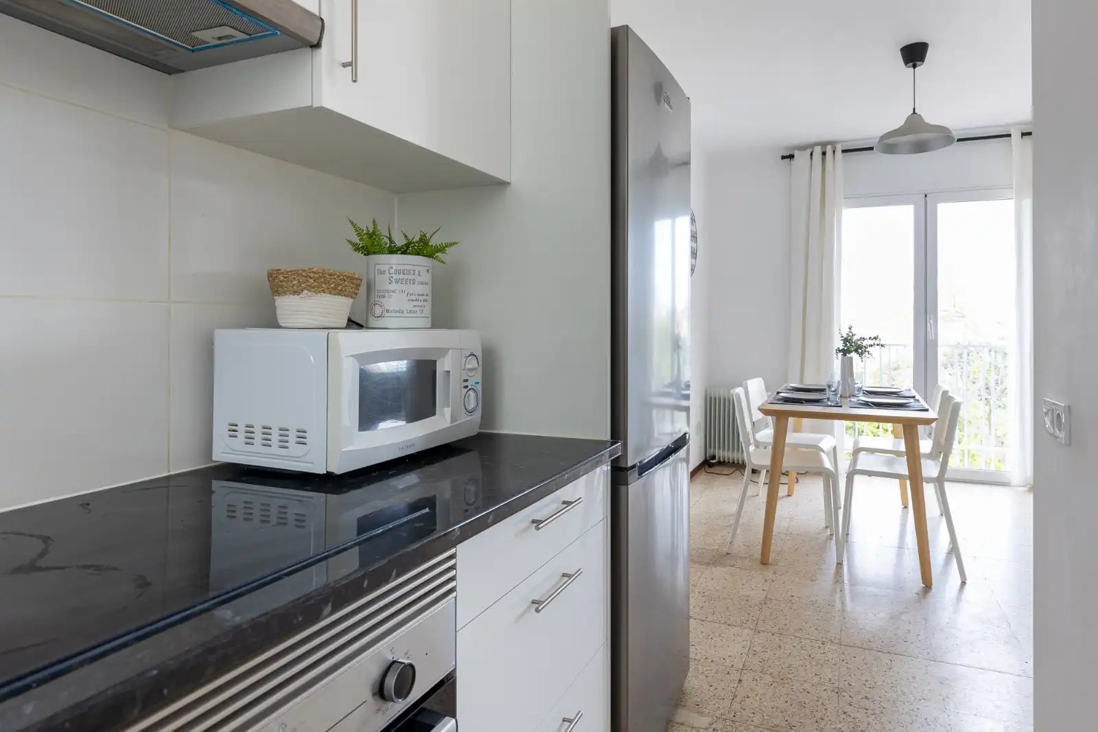 Kitchen of Flat for rent in Terrassa  with Furnished, Oven and Washing machine
