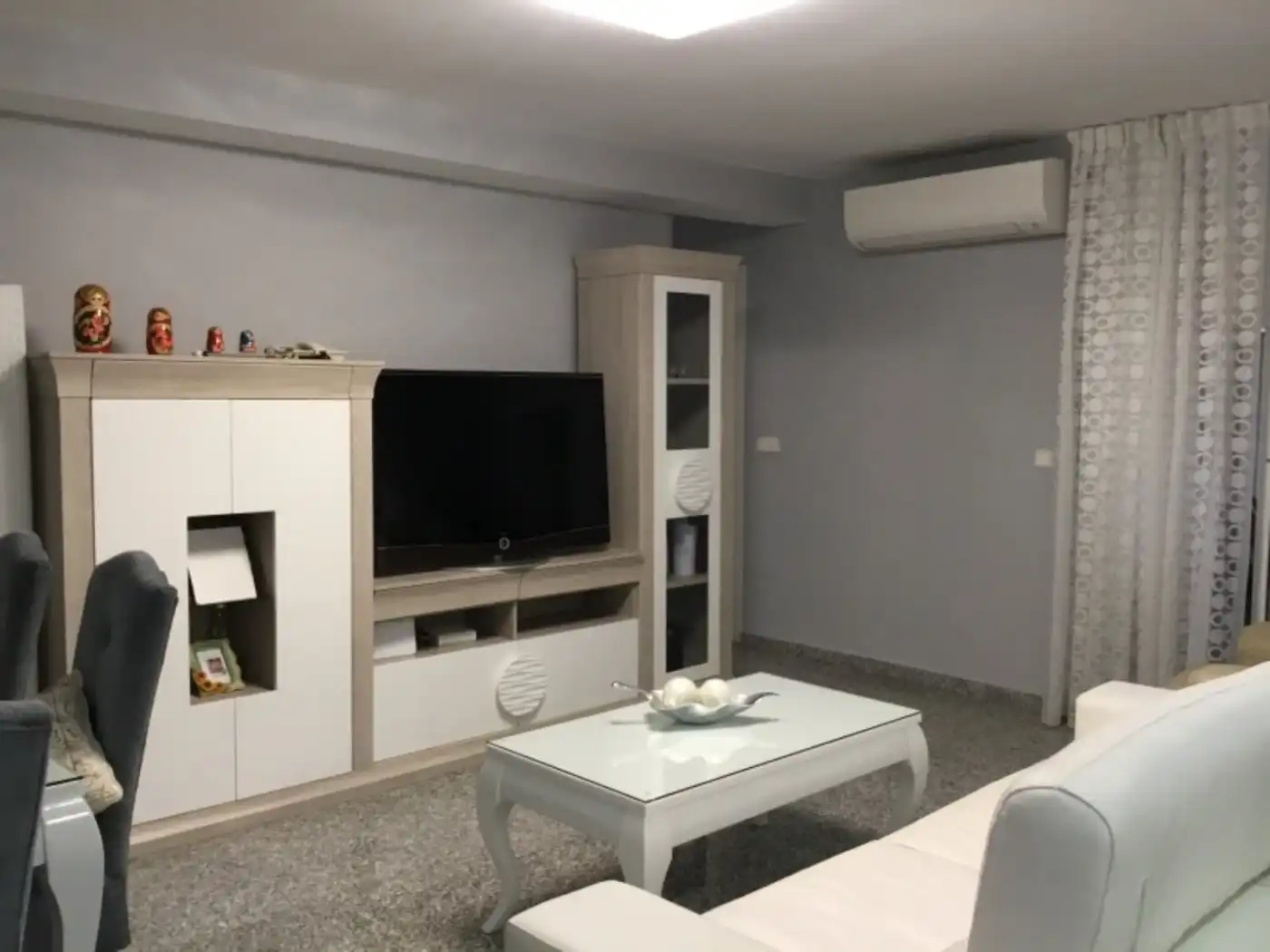 Living room of Flat for sale in Murcia  with Air Conditioner, Furnished and Balcony