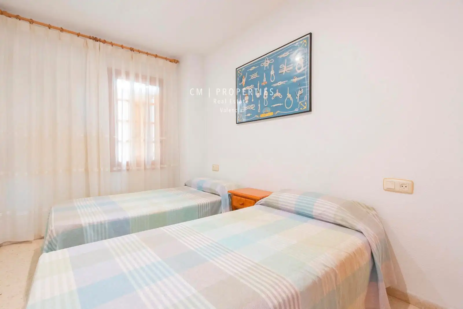 Bedroom of Flat for rent in Alboraya  with Air Conditioner, Heating and Terrace