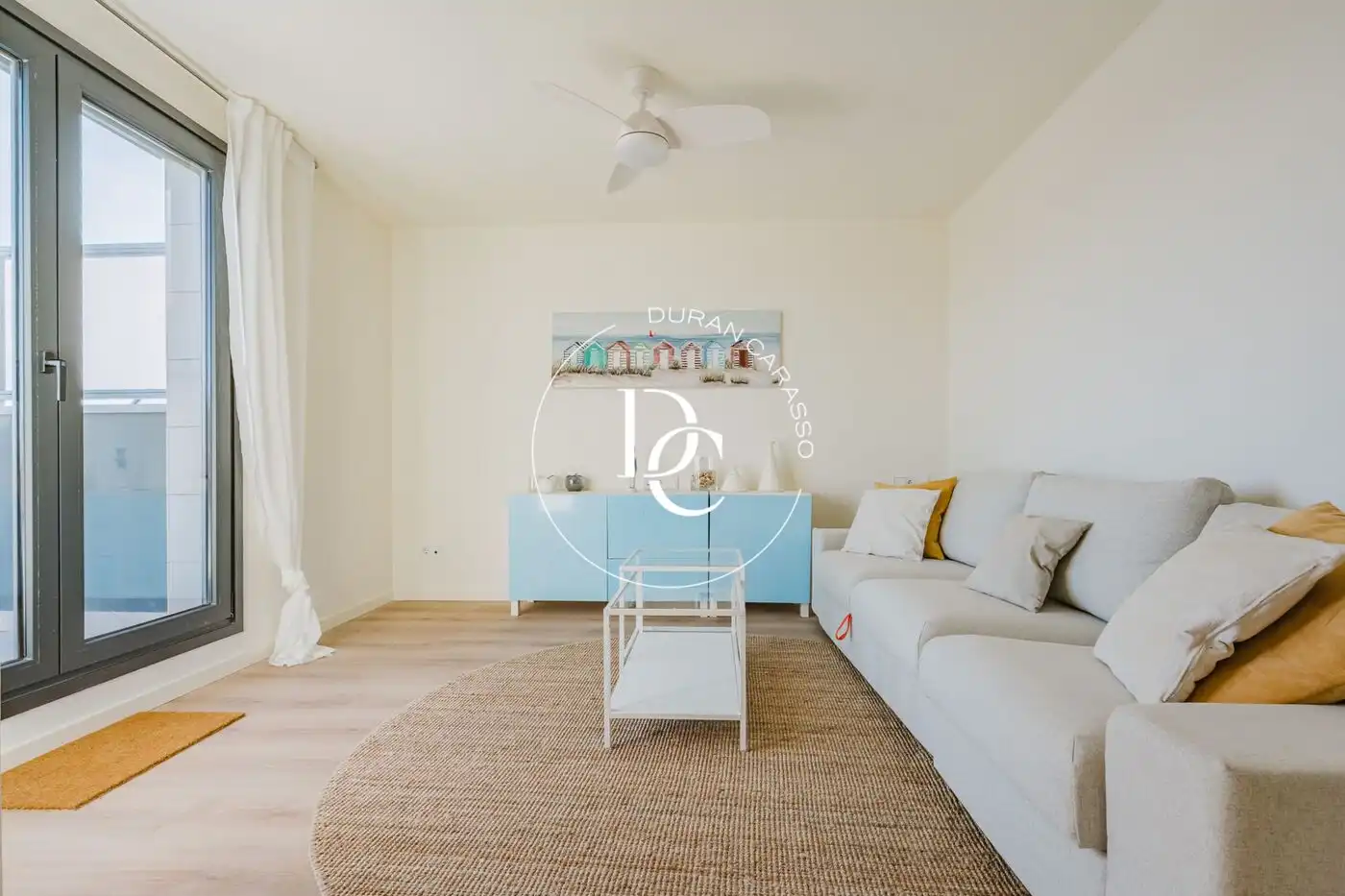Wohnzimmer von Maisonette zur Miete in Vilanova i la Geltrú mit Klimaanlage, Heizung und Terrasse