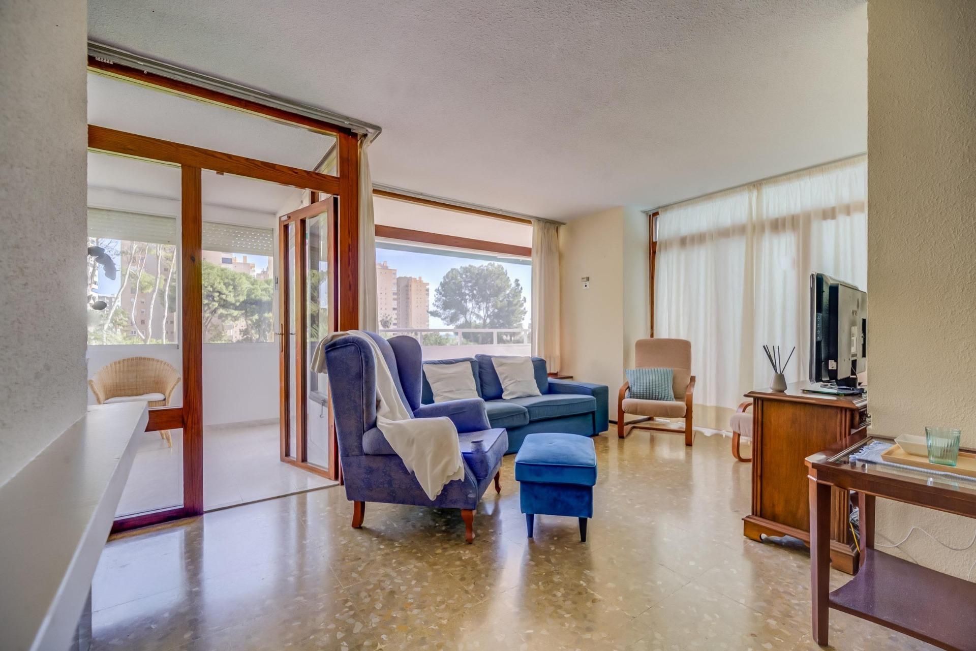 Sala de estar de Piso en venta en Torremolinos con Aire acondicionado, Jardín privado y Terraza