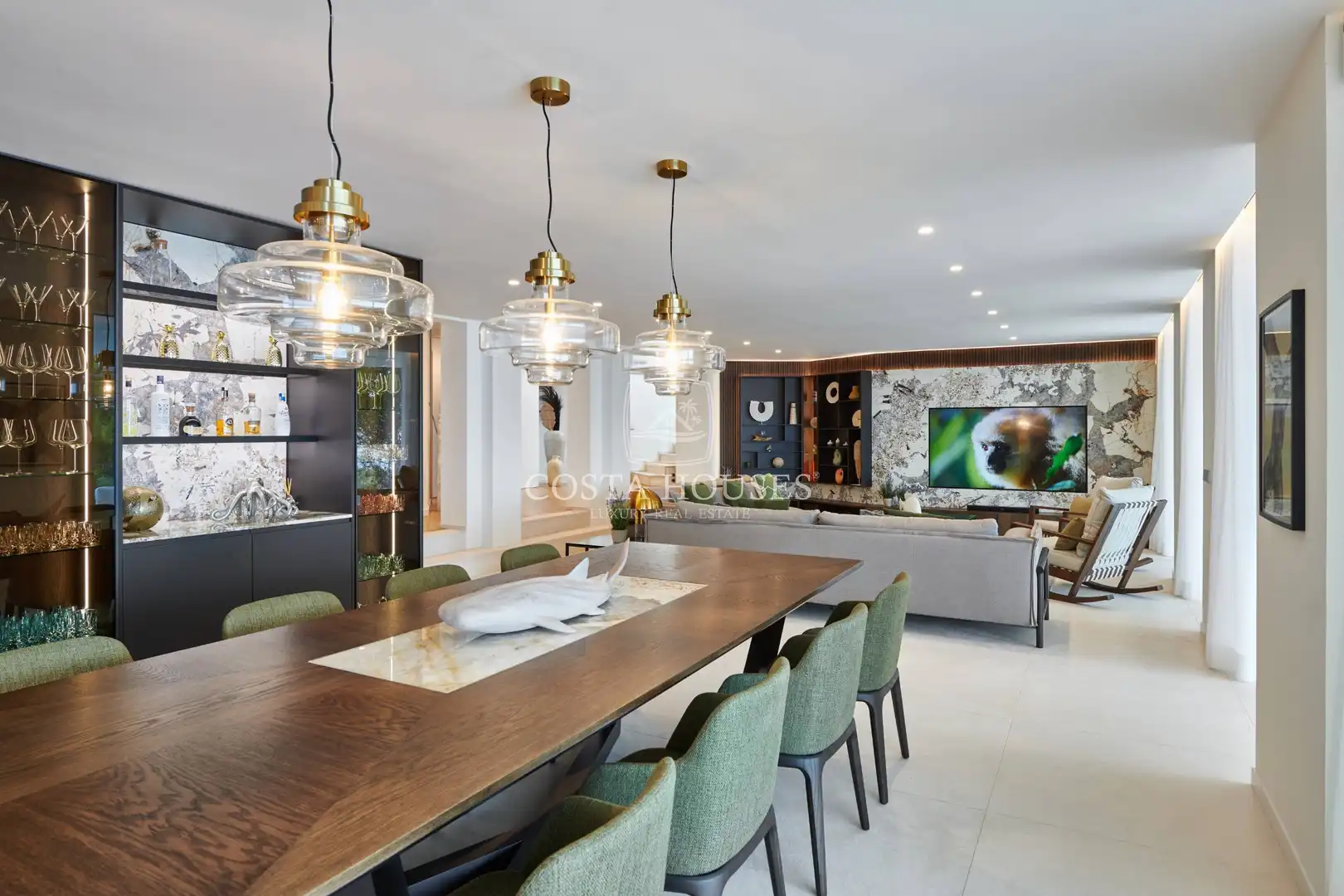 Dining room of Houses for sale in Jávea / Xàbia  with Air Conditioner, Private garden and Terrace