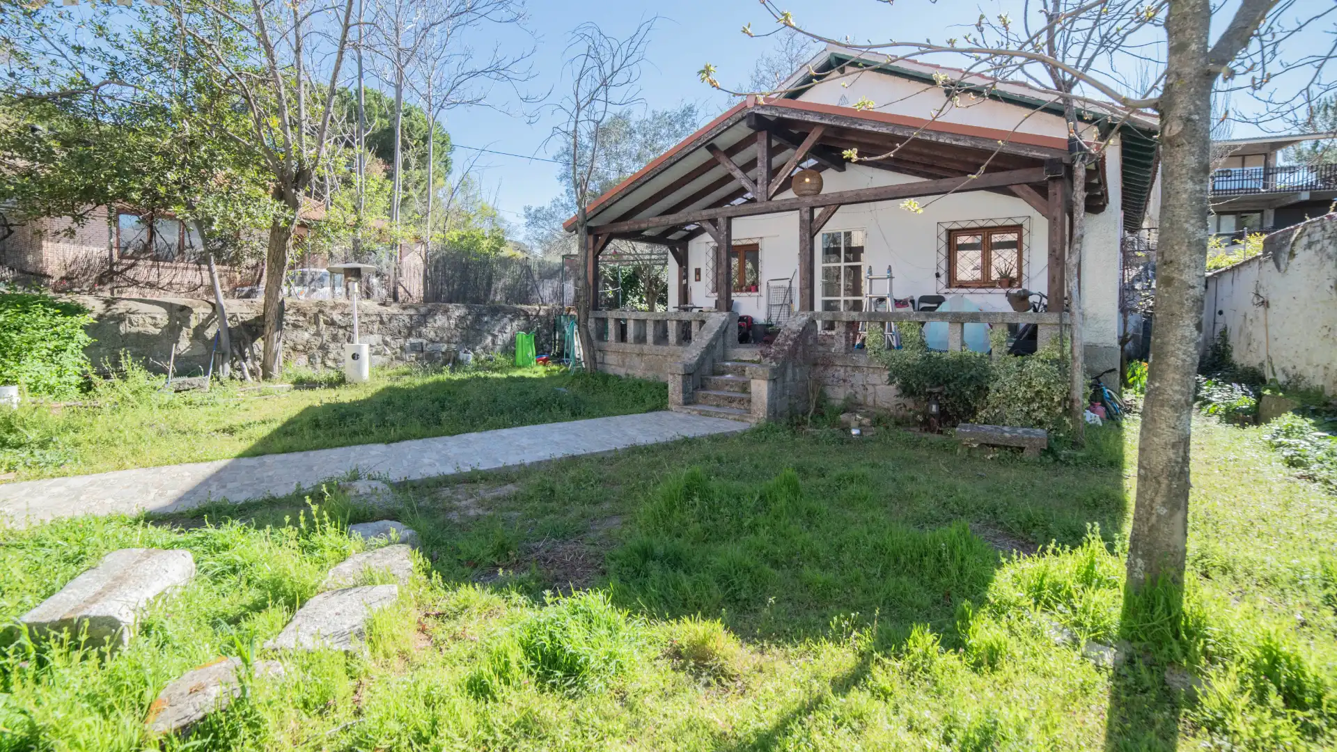 Garden of Houses for sale in Collado Mediano  with Heating, Private garden and Oven