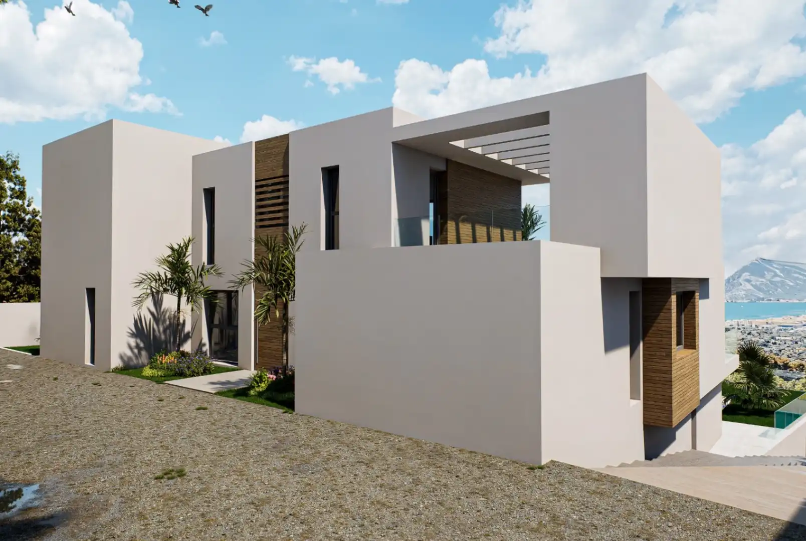 Exterior view of Houses for sale in Altea  with Air Conditioner, Private garden and Terrace