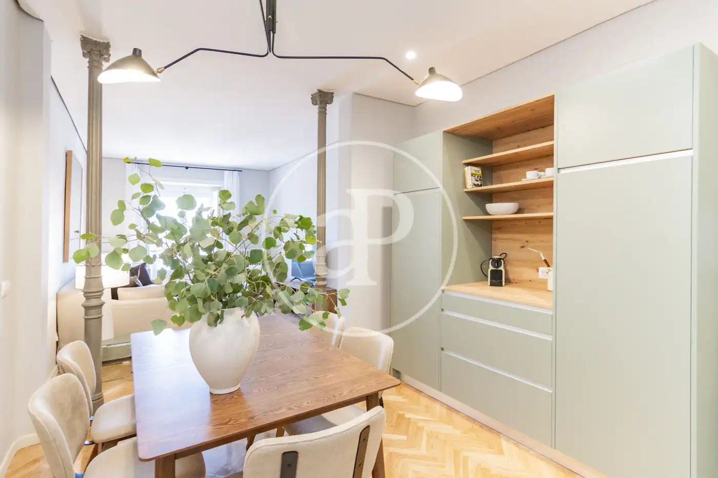 Kitchen of Flat for rent in Madrid  with Air Conditioner, Heating and Furnished