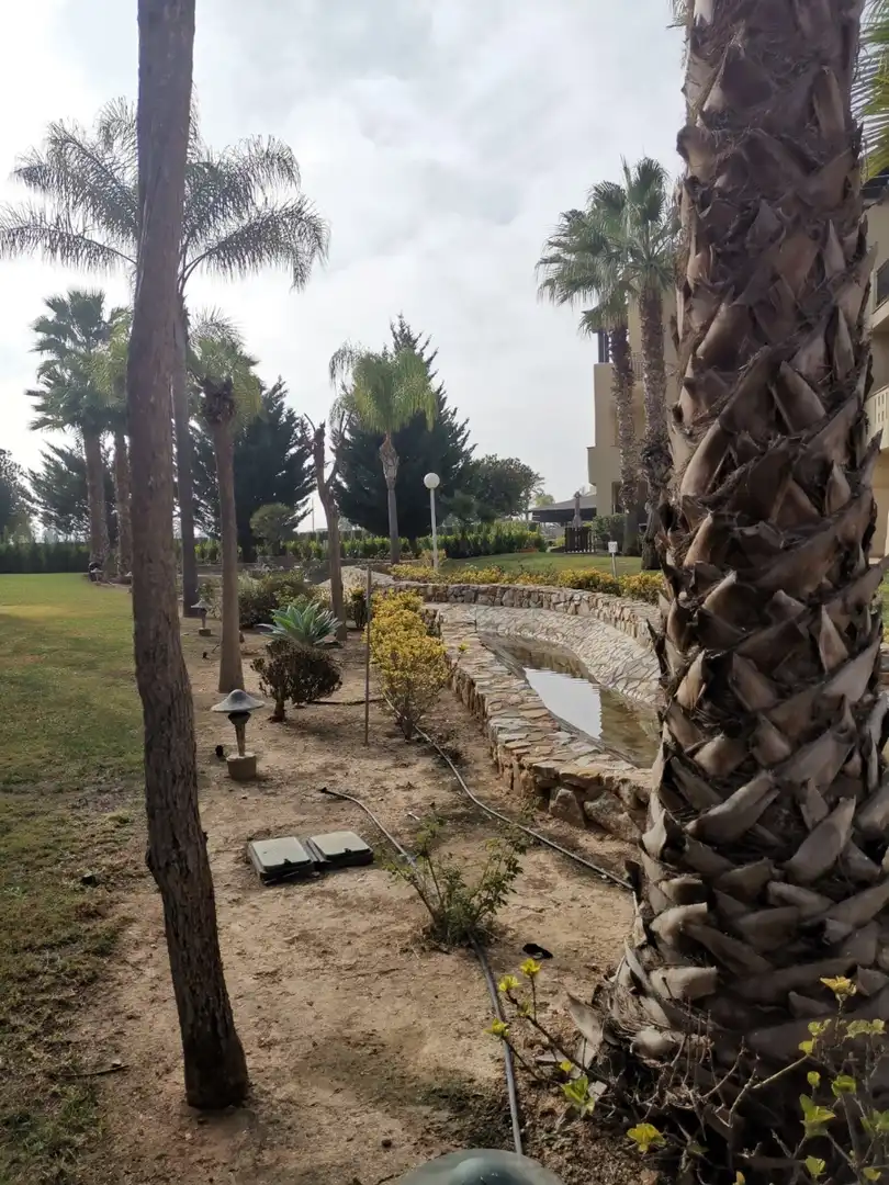 Garten von Erdgeschoss zum Verkauf in San Javier mit Klimaanlage, Terrasse und Schwimmbad