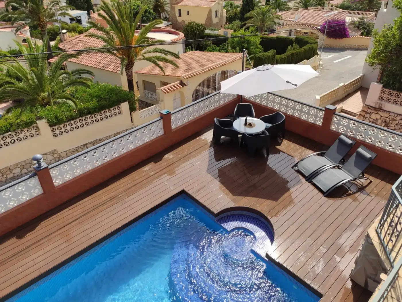 Terrassa de Casa o xalet en venda en Calpe / Calp amb Aire condicionat, Calefacció i Jardí privat