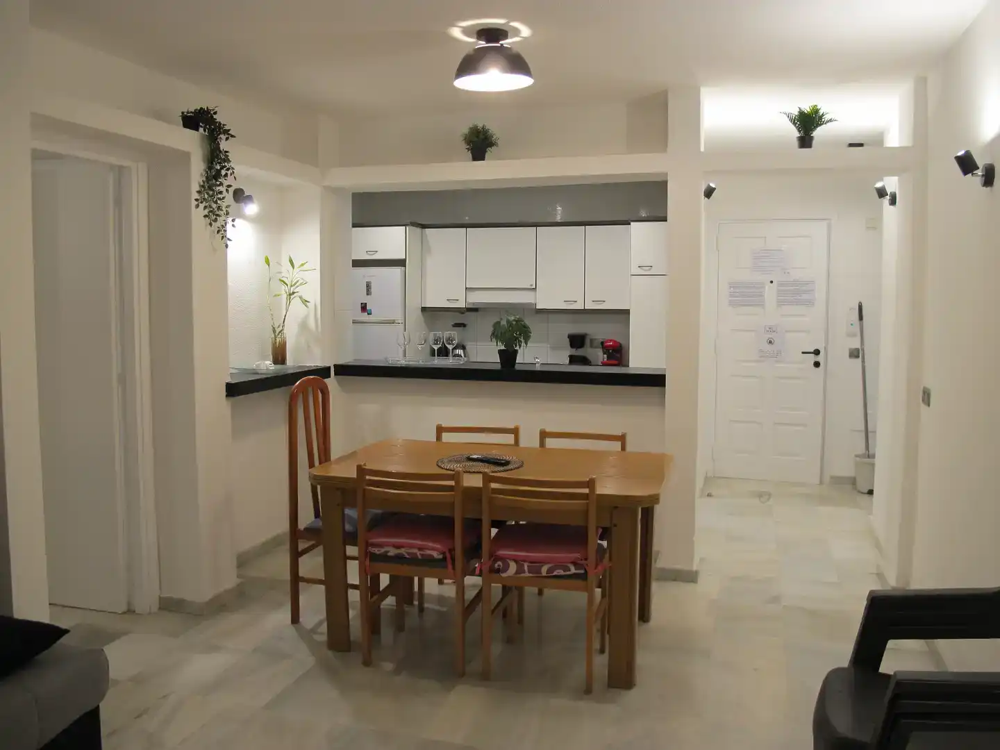 Küche von Wohnung zur Miete in Sant Josep de sa Talaia mit Klimaanlage, Möbliert und Balkon