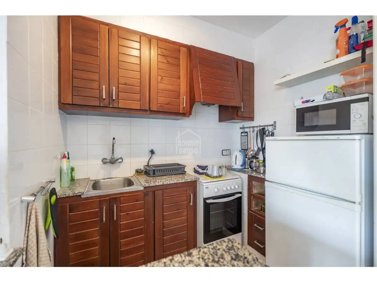 Cocina de Apartamento en venta en Alaior con Terraza, Piscina y Amueblado