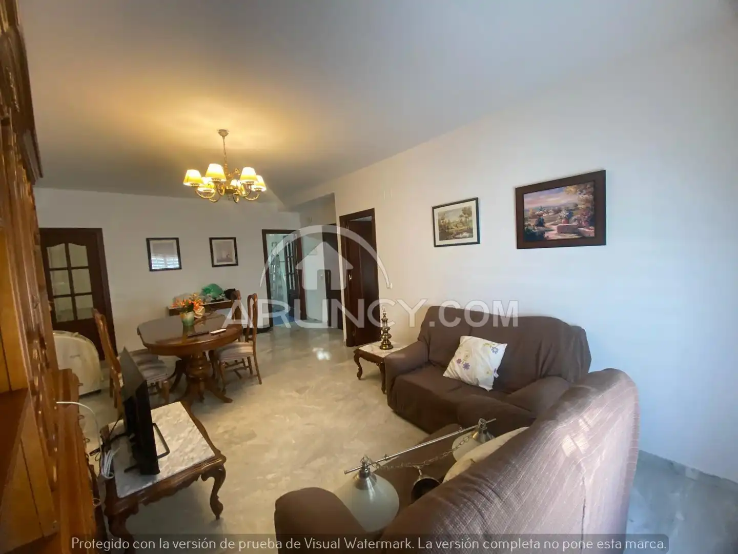 Living room of Flat for rent in Alcalá de Guadaira  with Air Conditioner, Heating and Furnished