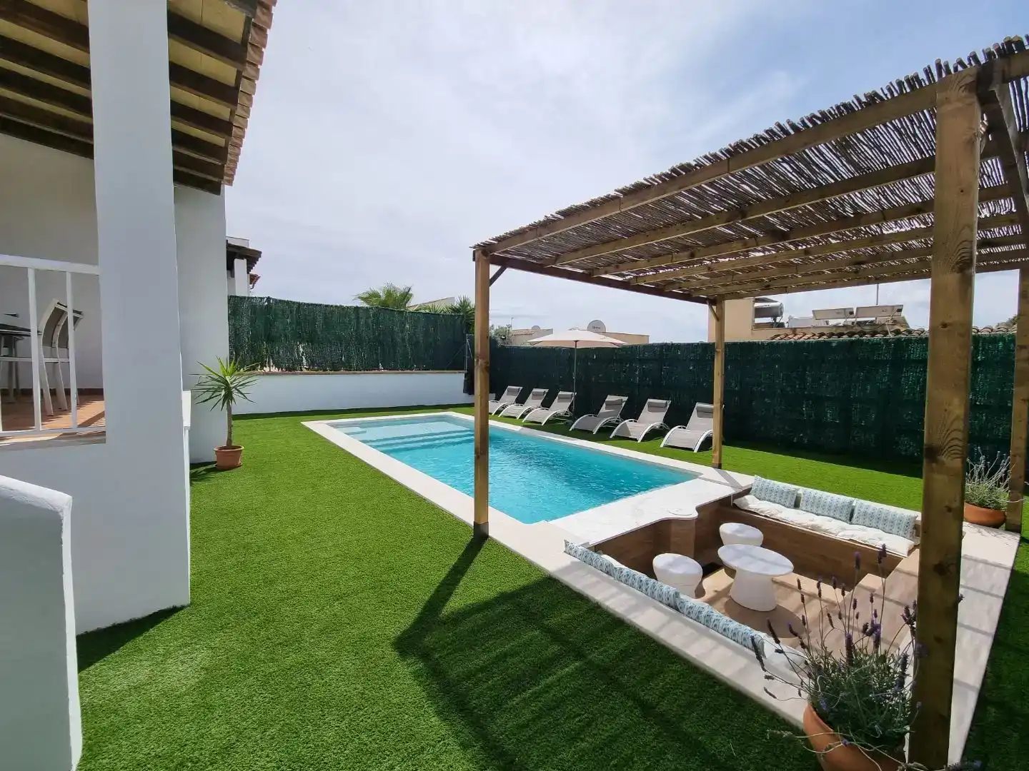 Schwimmbecken von Wohnung zum Verkauf in Manacor mit Klimaanlage, Privatgarten und Abstellraum