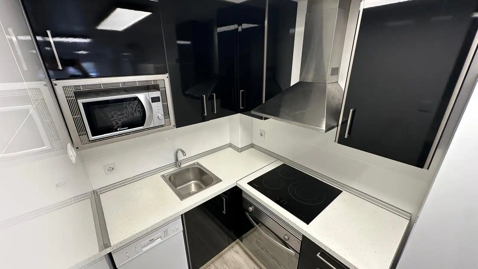 Kitchen of Flat for sale in  Barcelona Capital  with Heating, Furnished and TV