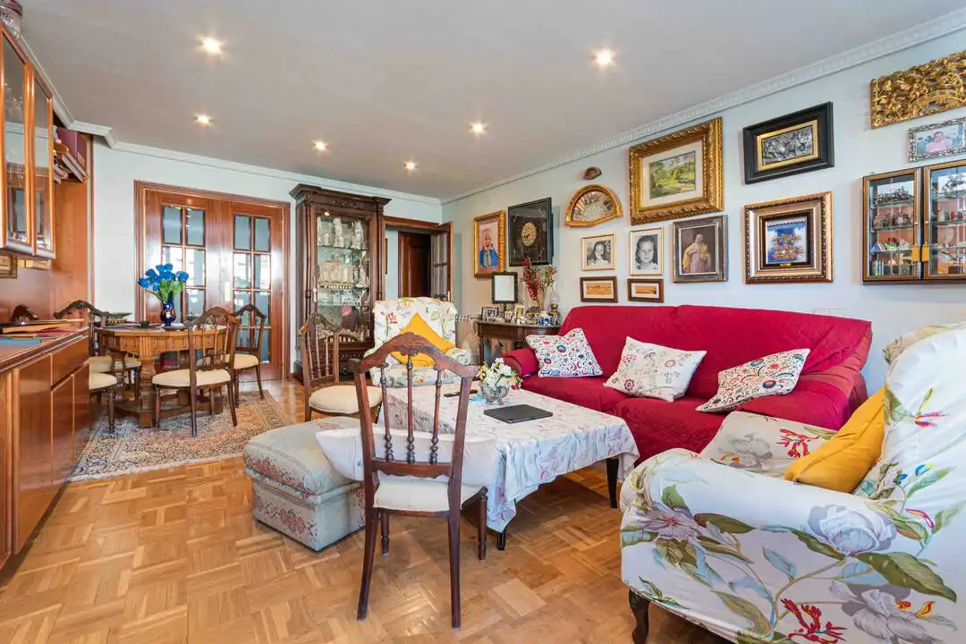Living room of Flat for sale in Madrid  with Air Conditioner, Heating and Storage room