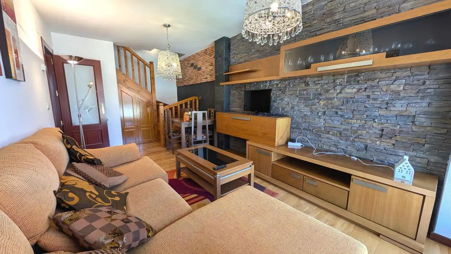 Living room of Flat for rent in Piélagos  with Heating, Terrace and Furnished