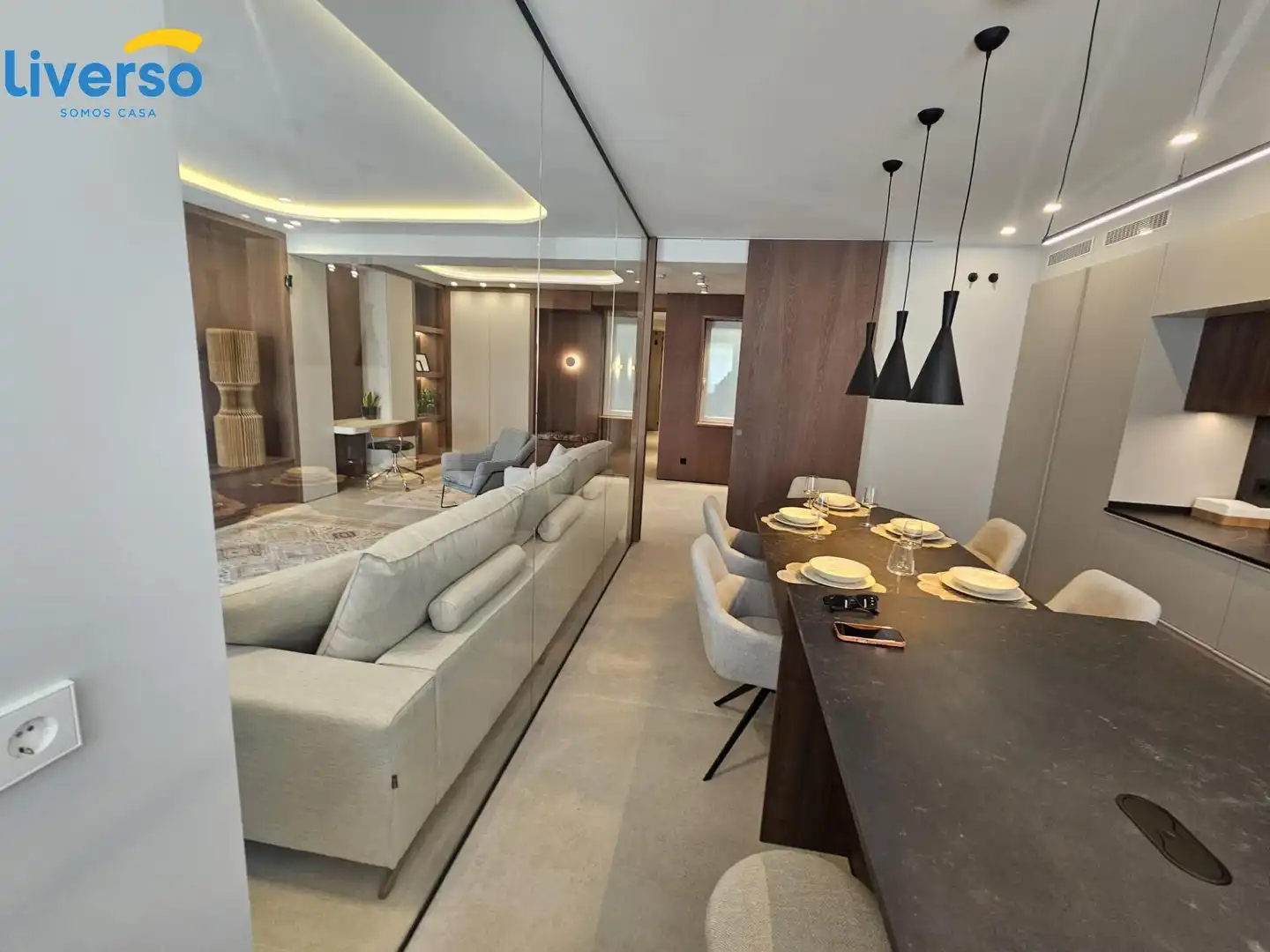 Living room of Flat for rent in Burgos  with Heating, Storage room and Furnished