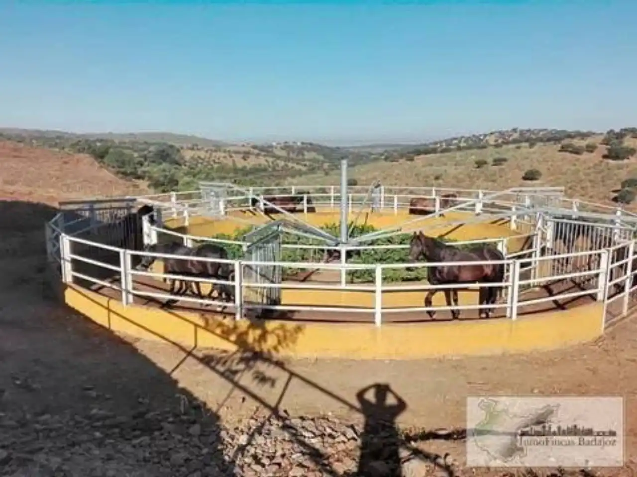 Vista exterior de Finca rústica en venta en Higuera de Vargas con Aire acondicionado, Jardín privado y Terraza