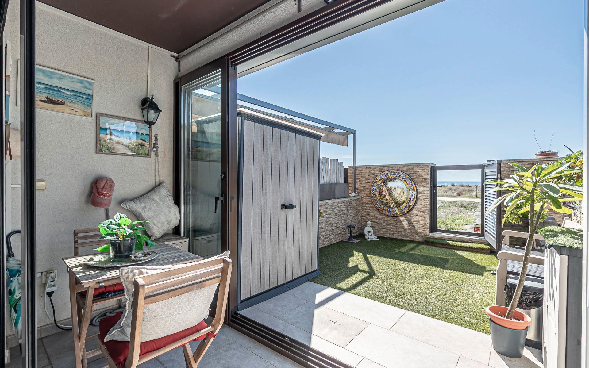 Terrace of Flat for sale in Castelldefels  with Air Conditioner, Heating and Private garden