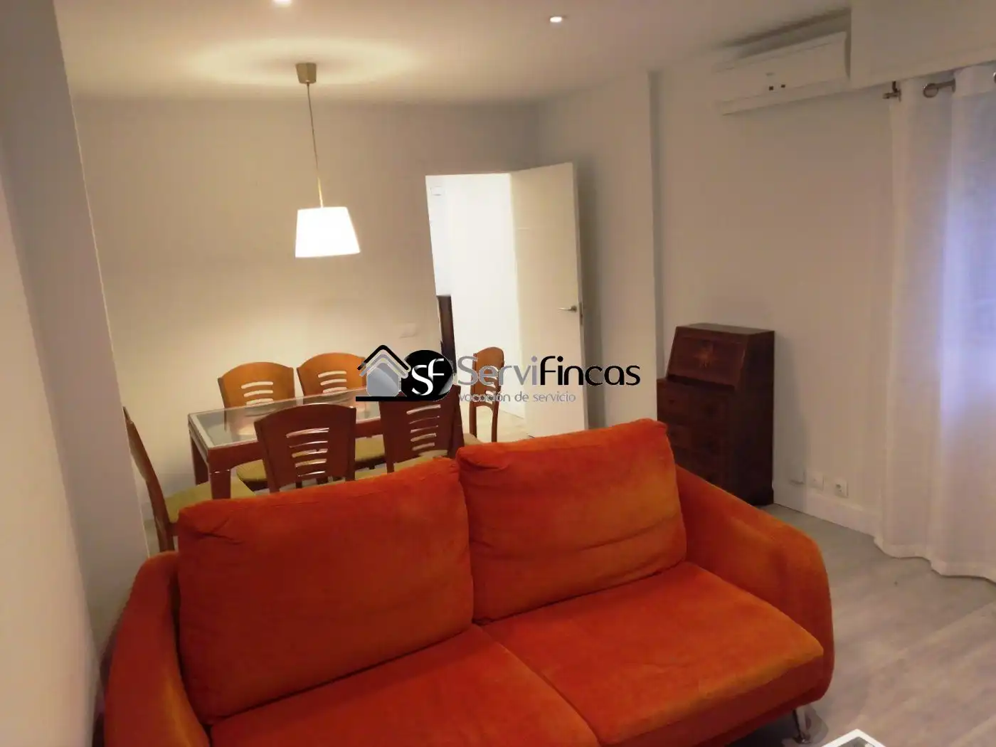Living room of Flat for rent in Madrid  with Air Conditioner, Terrace and Furnished