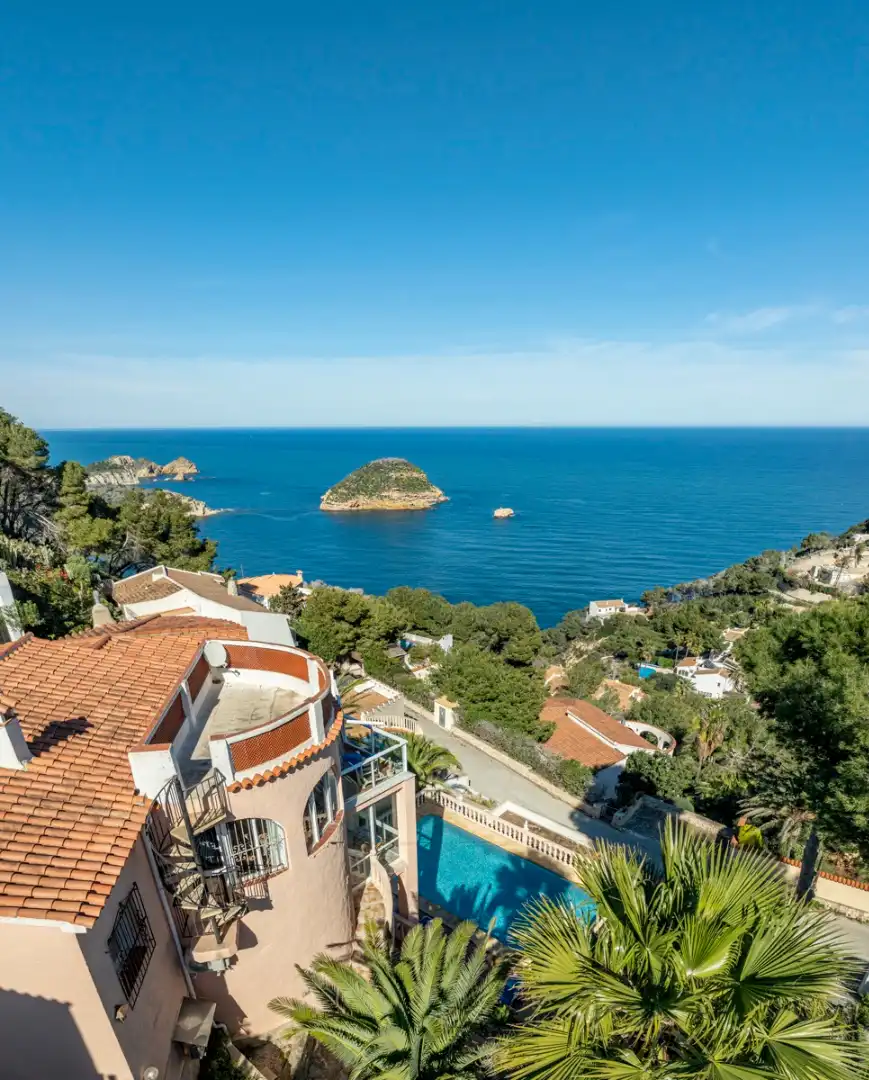 Exterior view of Houses for sale in Jávea / Xàbia  with Air Conditioner, Heating and Private garden