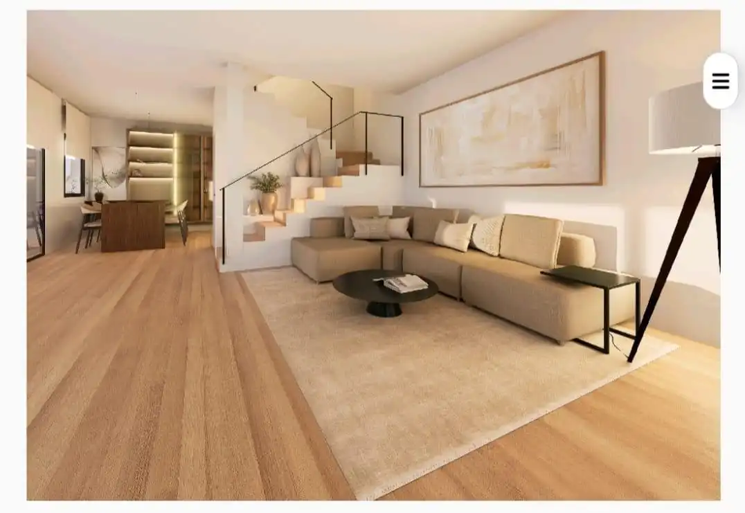 Living room of Houses for sale in El Masnou  with Heating, Parquet flooring and Terrace