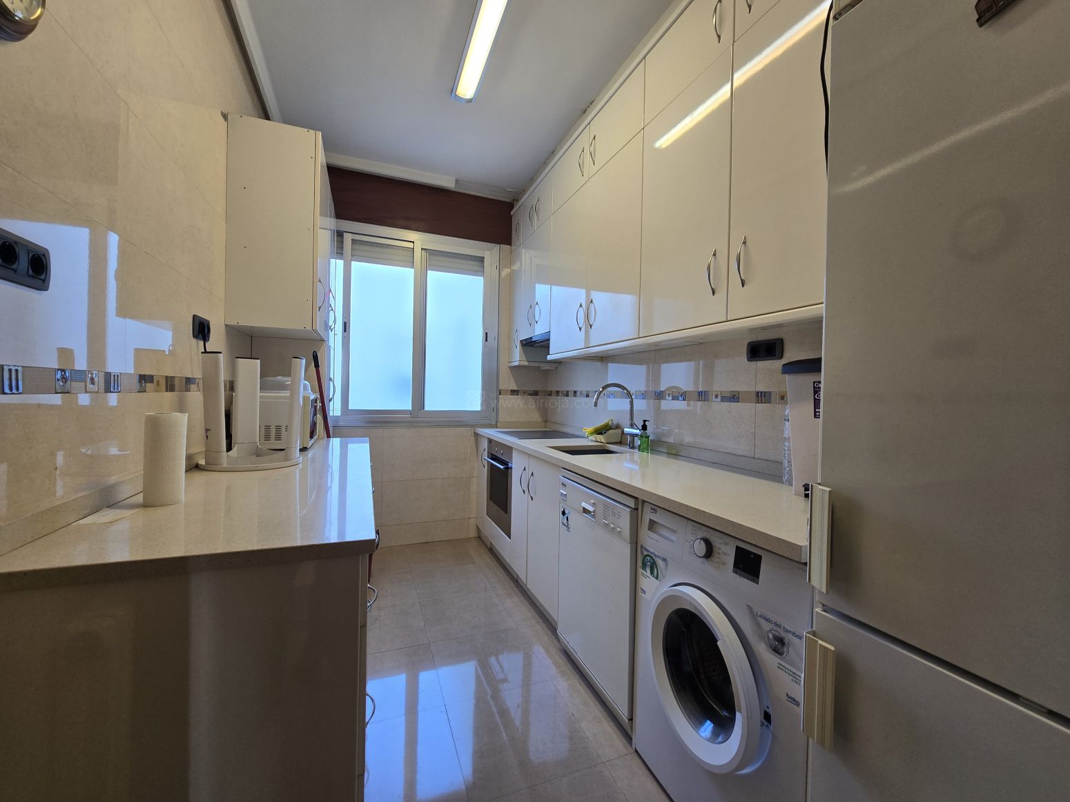 Kitchen of Flat for sale in  Logroño  with Air Conditioner, Heating and Parquet flooring