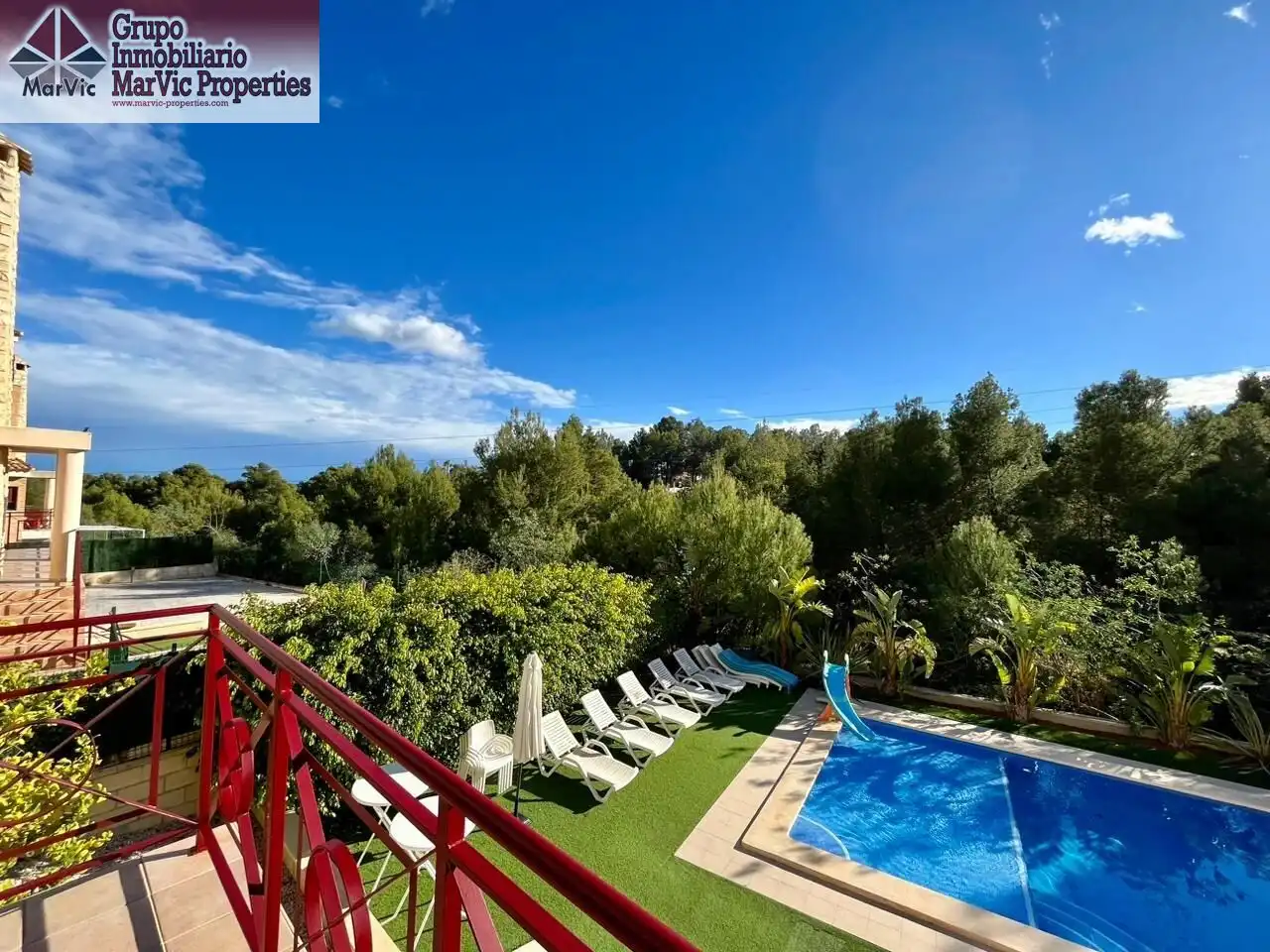 Jardín de Casa o chalet en venta en La Nucia con Aire acondicionado, Jardín privado y Terraza